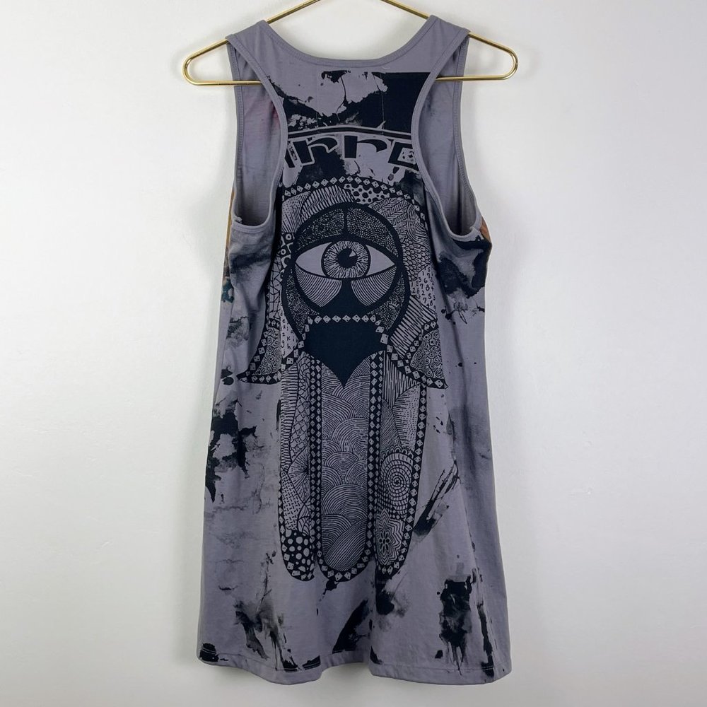Mirror Cotton Tank Dress with Hamsa Hand Design - Picture 3 of 8